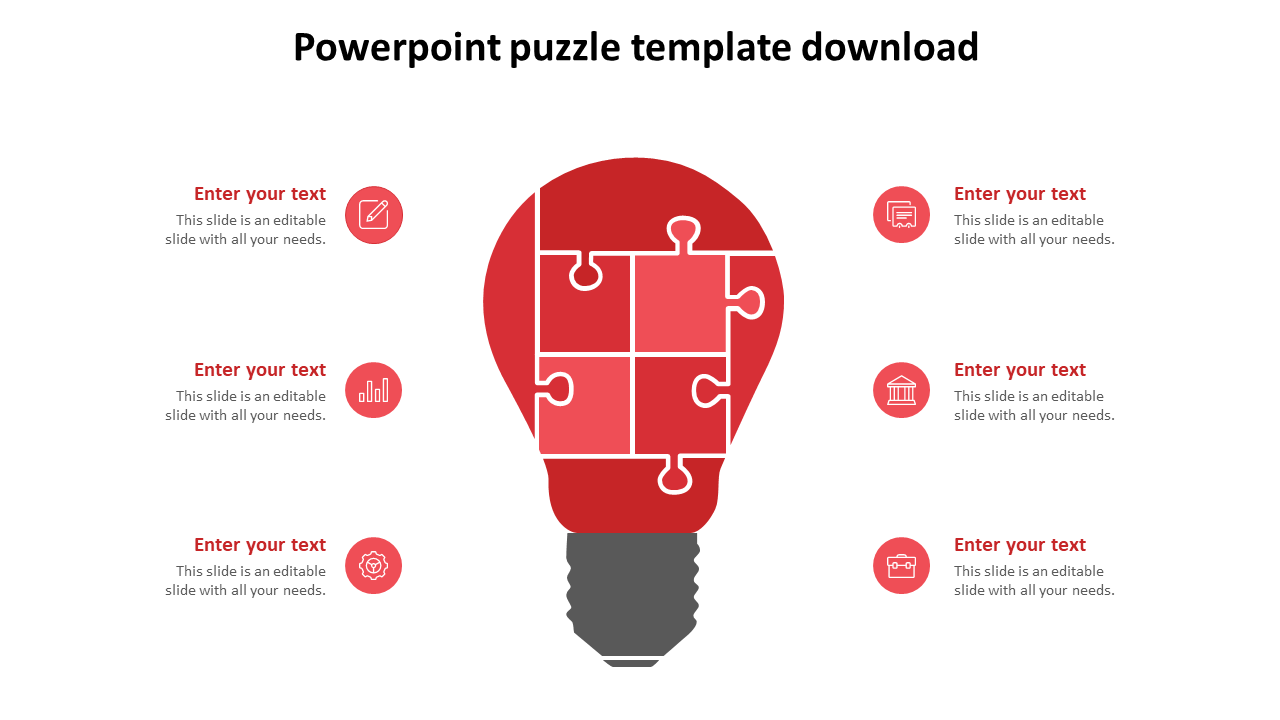 Free - PowerPoint Puzzle Template Download Slide Designs